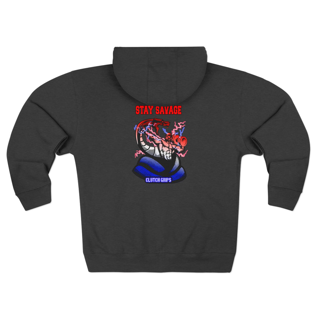 CG MAC VS SNAKE RED WHITE BLUE FADE/STAY SAVAGE ZIP UP