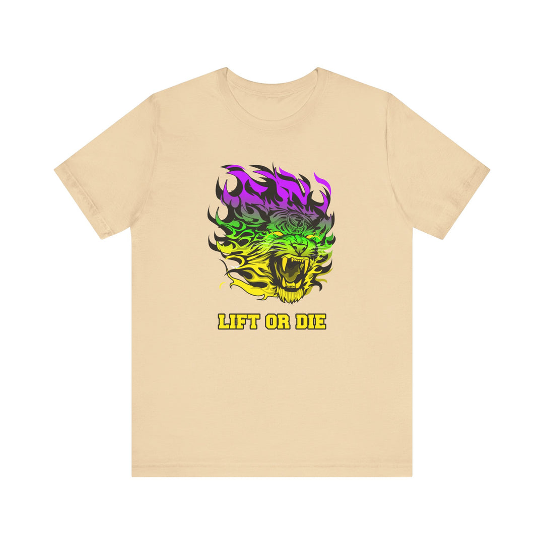 TIGER FLAME YELLOW GREEN PURPLE FADE/LIFT OR DIE