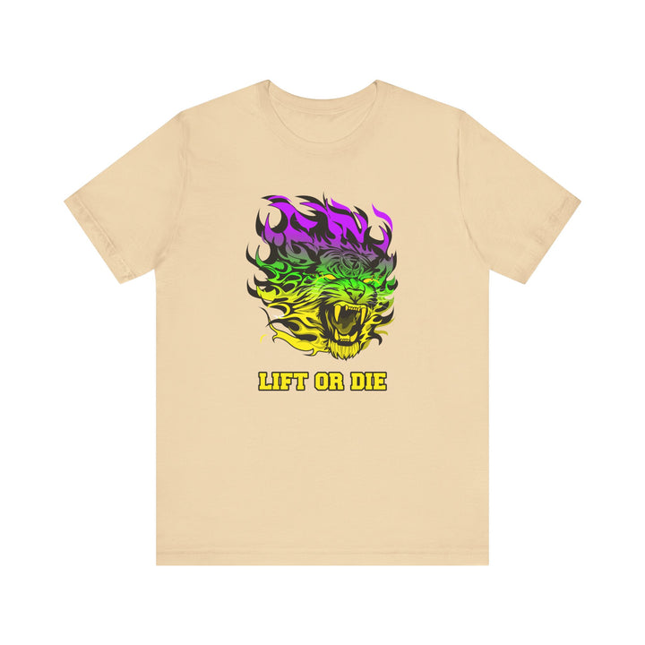 TIGER FLAME YELLOW GREEN PURPLE FADE/LIFT OR DIE