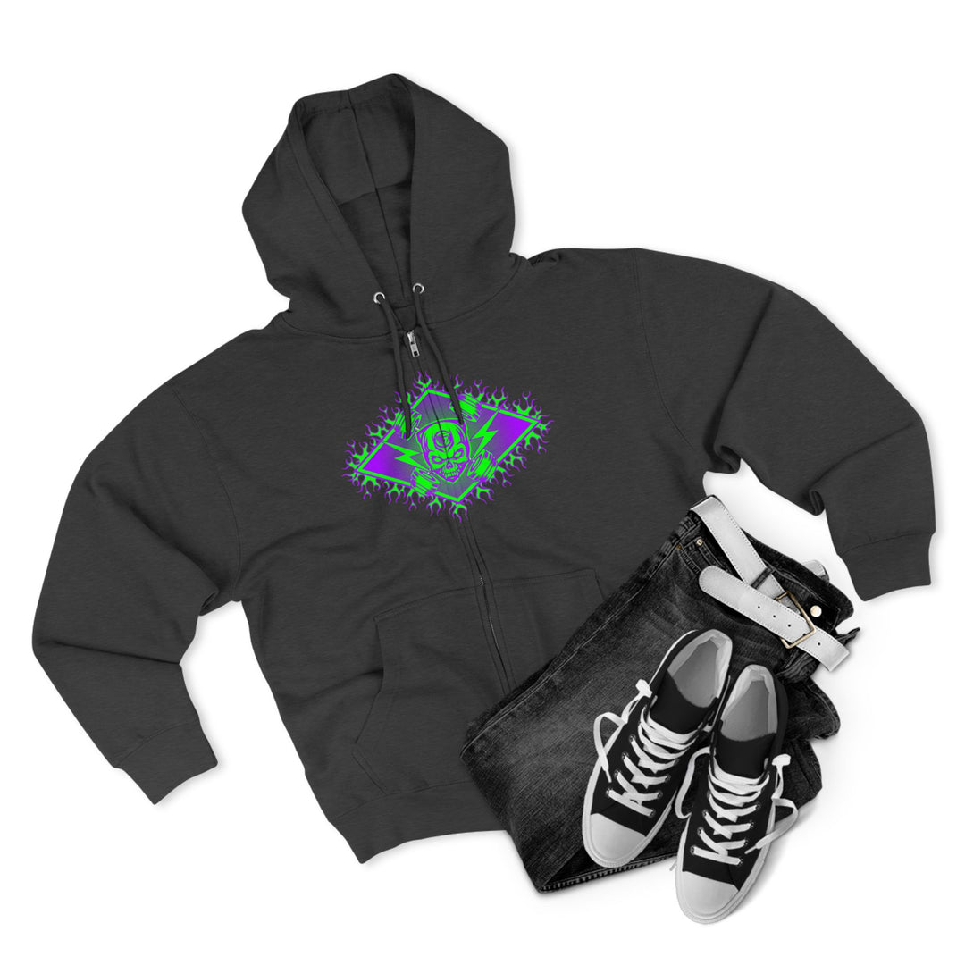 CG MAC JUMP PURPLE GREEN/LIFT OR DIE ZIP UP