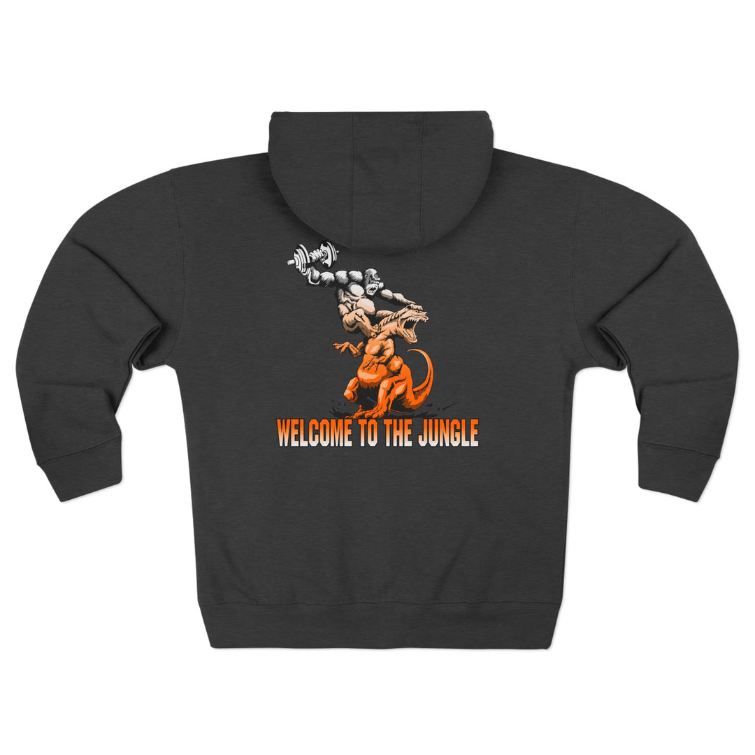 CG APE VS ZILLA 2ND FIGHT ORANGE WHITE FADE /WELCOME TO THE JUNGLE ZIP UP