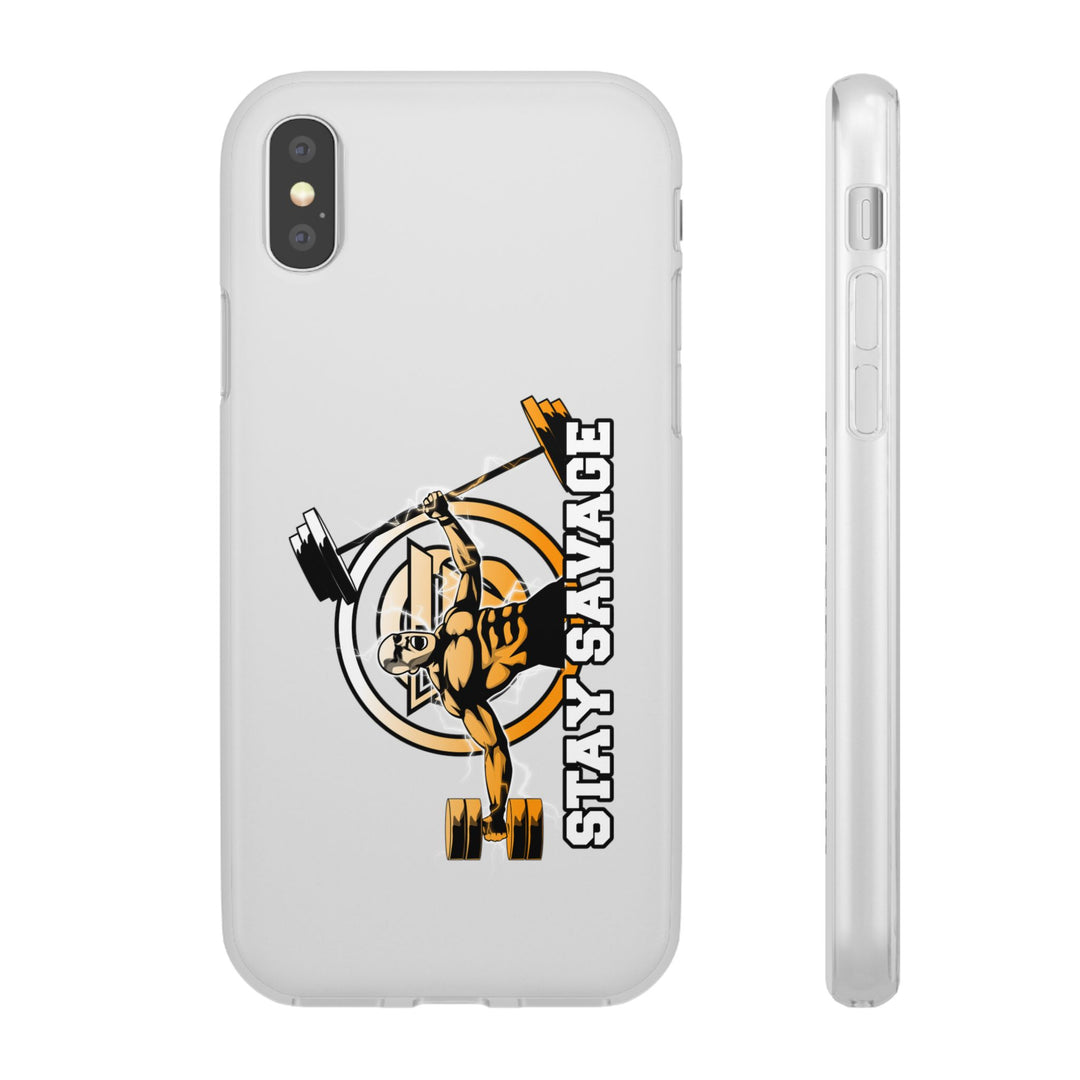 SPARTAN LIFT ORANGE WHITE PHONE CASE/STAY SAVAGE