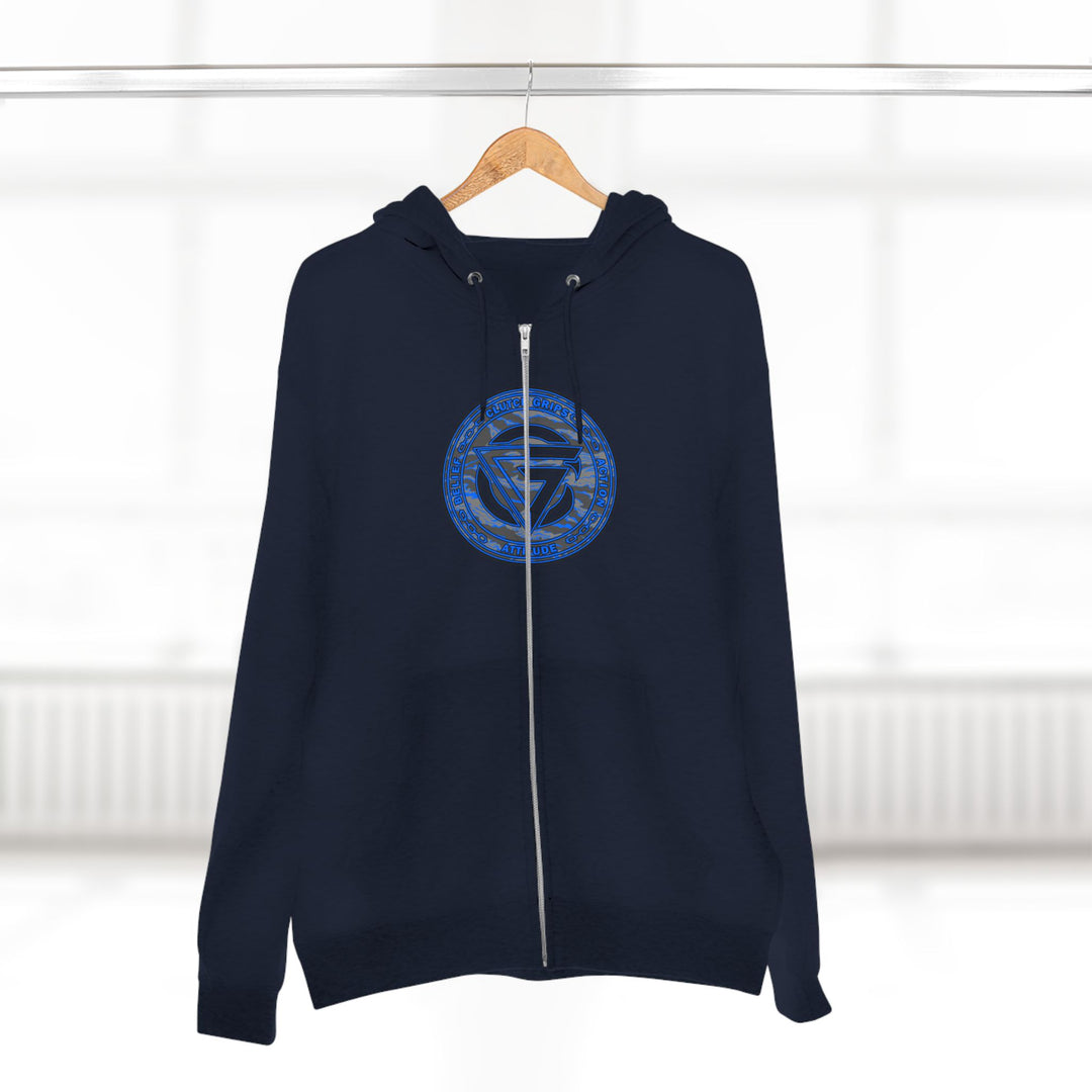 CG ANGRY DOG CAMO BLUE /STAY SAVAGE /ZIP UP