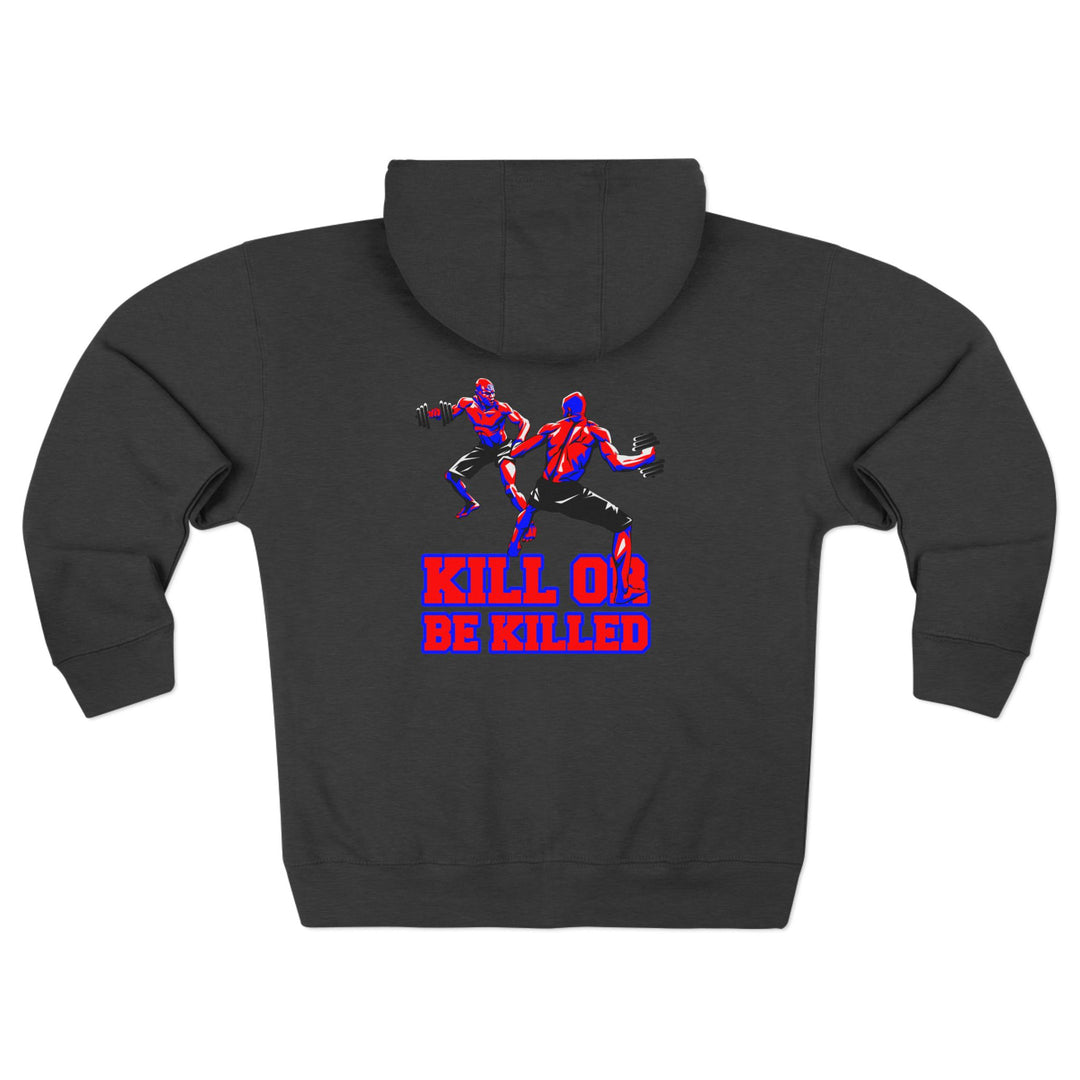 CG STAND OFF RED BLUE /KILL OR BE KILLED ZIP UP