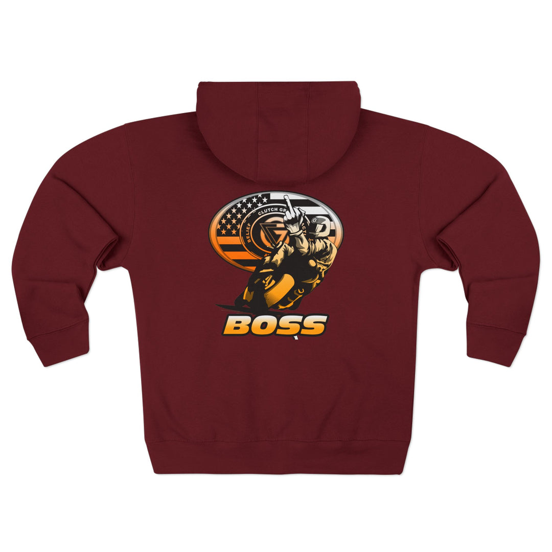 EZ RIDER ORANGE WHITE FADE /BOSS ZIP UP