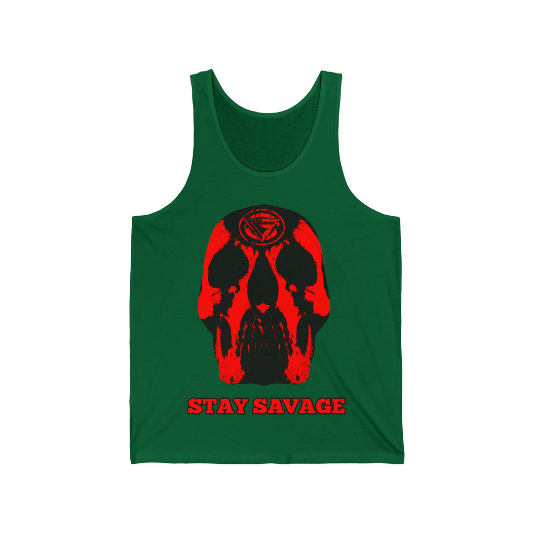 SKULLATOR TANK RED /STAY SAVAGE