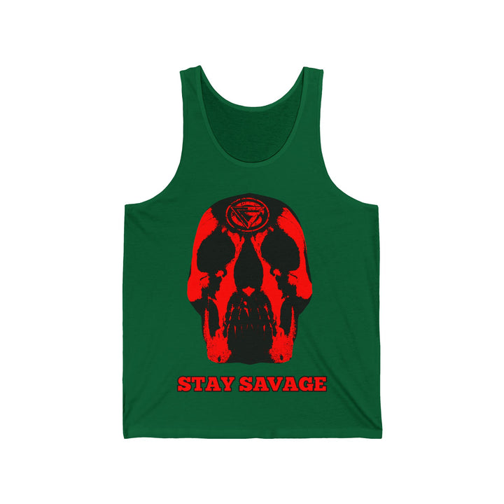 SKULLATOR TANK RED /STAY SAVAGE