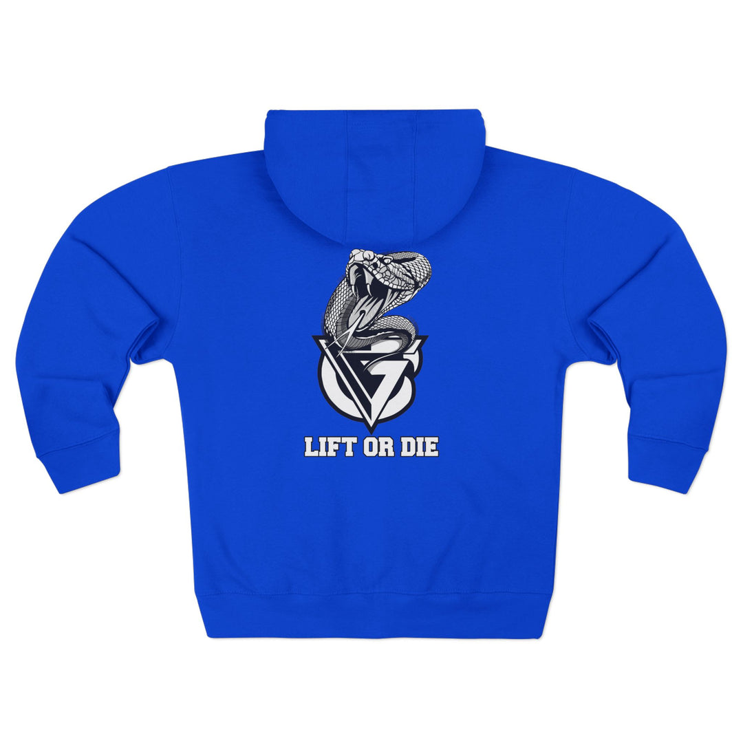 WICKED VIPER BLACK WHITE /LIFT OR DIE ZIP UP