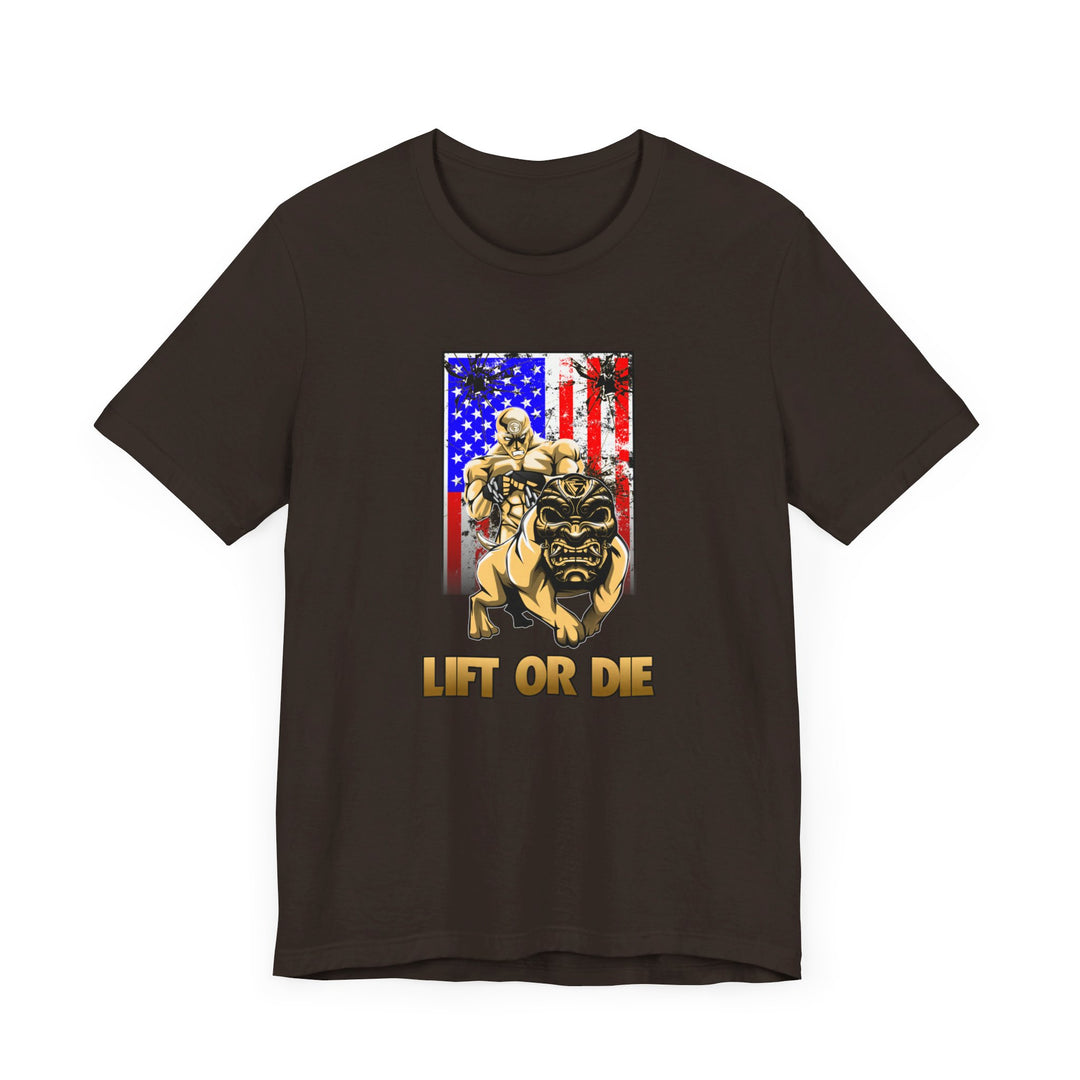 ANGRY DOG SAND AMERICAN FLAG/LIFT OR DIE