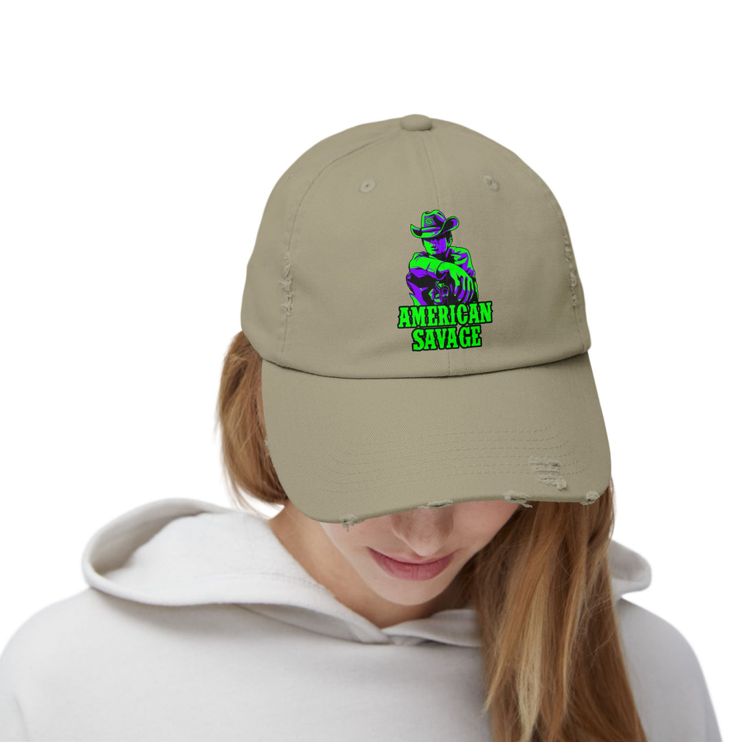 COWBOY KILLER PURPLE GREEN /AMERICAN SAVAGE CAP