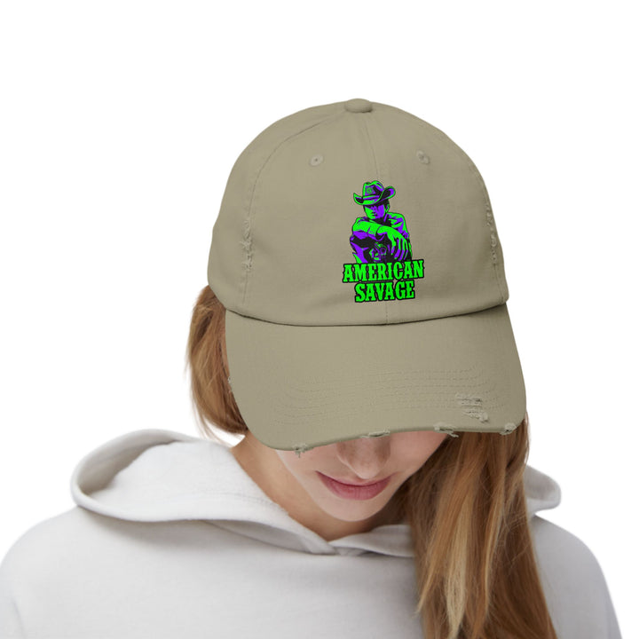 COWBOY KILLER PURPLE GREEN /AMERICAN SAVAGE CAP