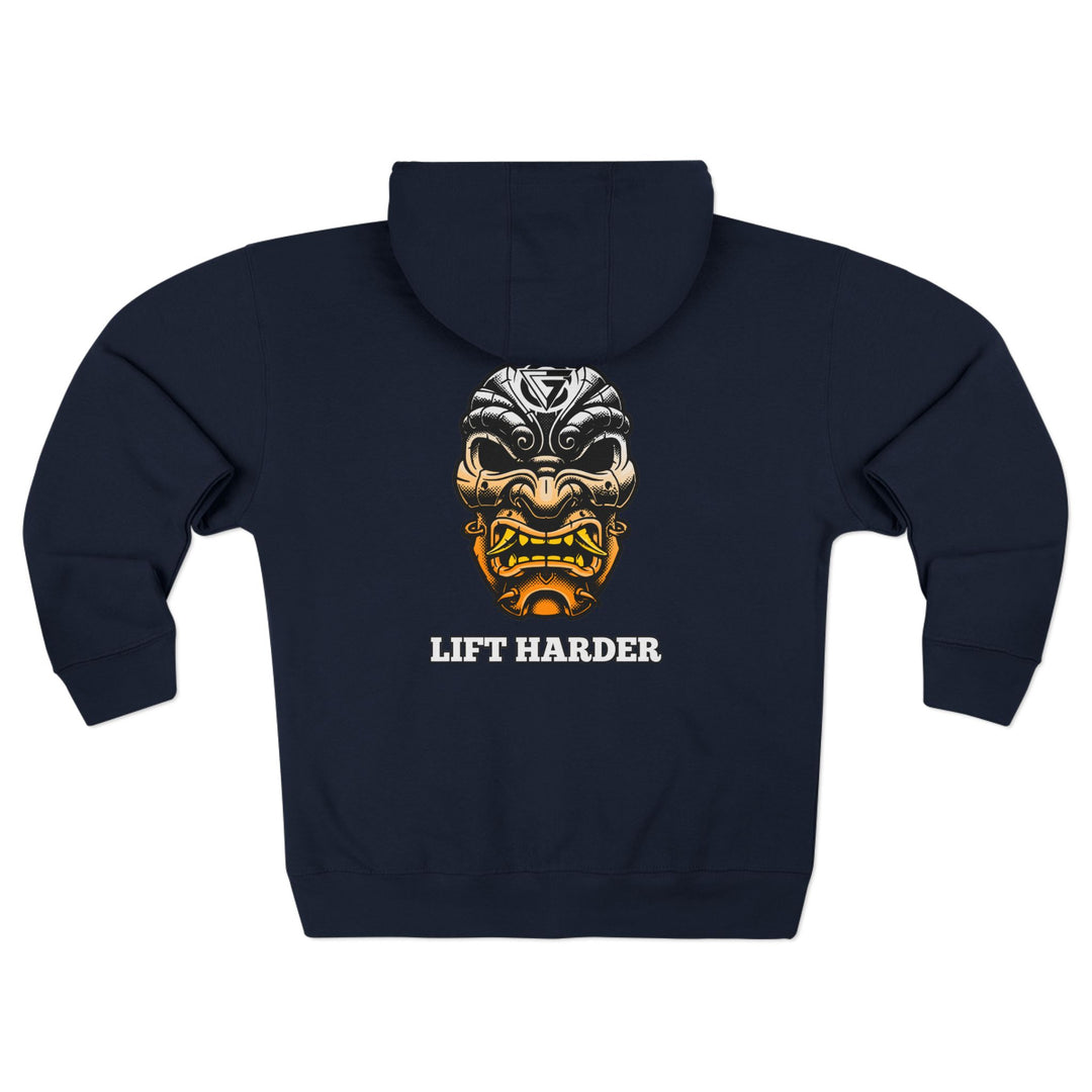 SAMURAI MAC  ORANGE WHITE /LIFT HARDER ZIP UP