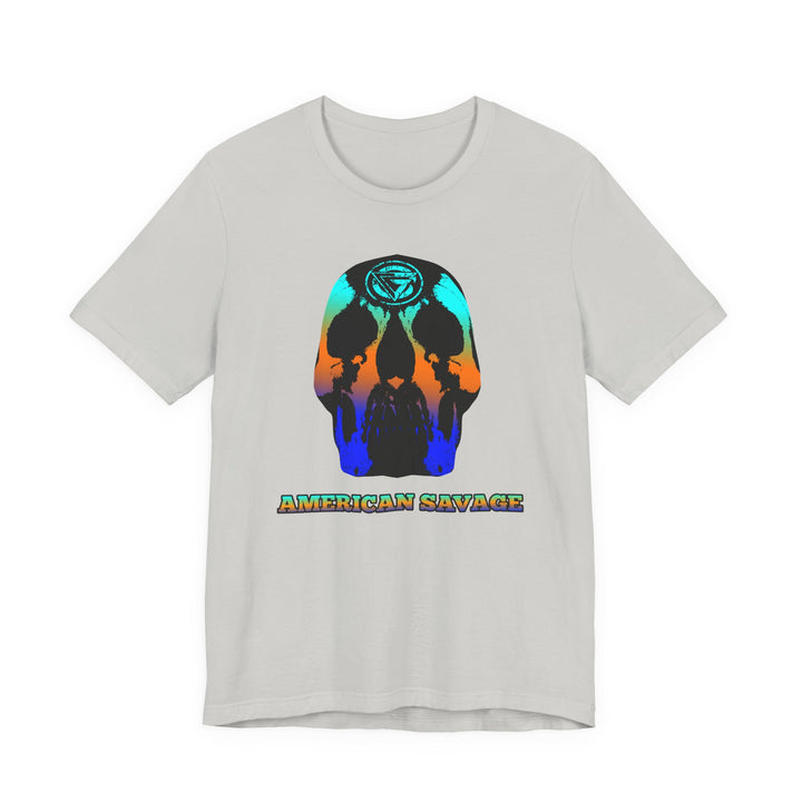 SKULLATOR BLUE ORANGE AQUA  /AMERICAN SAVAGE