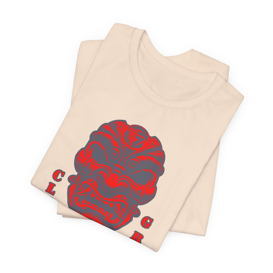 CG SAMURAI MASK GREY RED/CLUTCH GRIPS