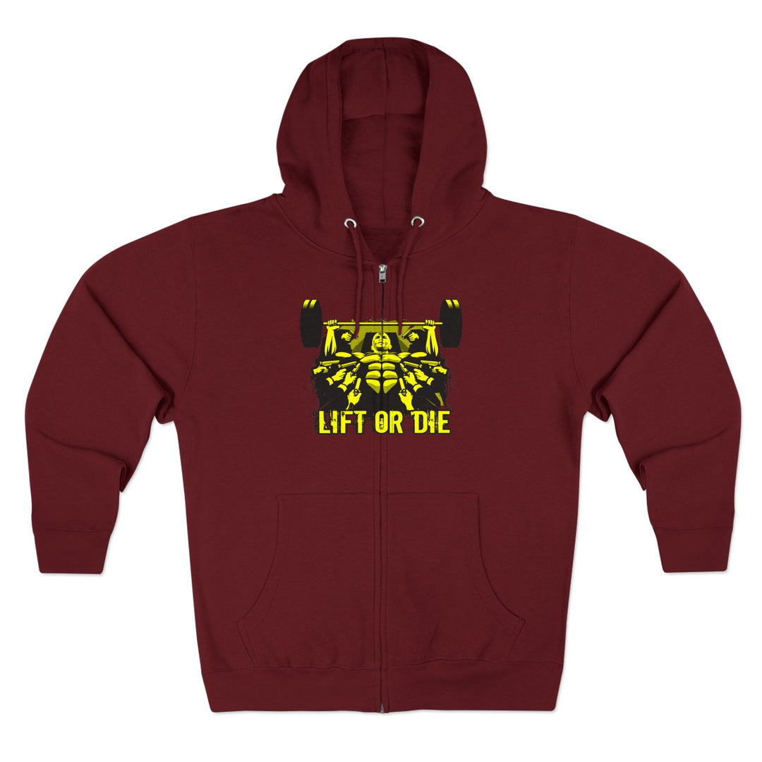 CG FINAL BOSS ON PRE-WORKOUT YELLOW BLACK /LIFT OR DIE ZIP UP