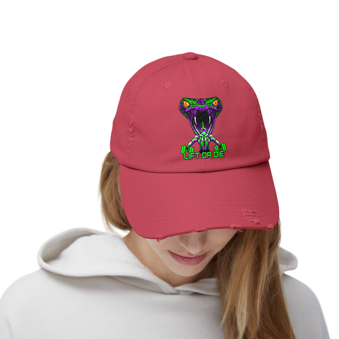 MAN VS VIPER PURPLE GREEN /LIFT OR DIE CAP