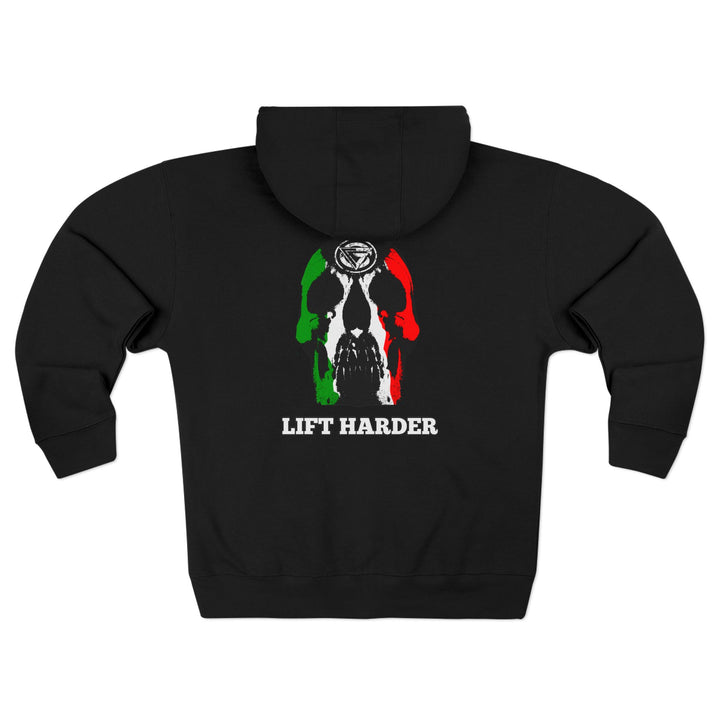 CG SKULL RED GREEN WHITE / LIFT HARDER ZIP UP