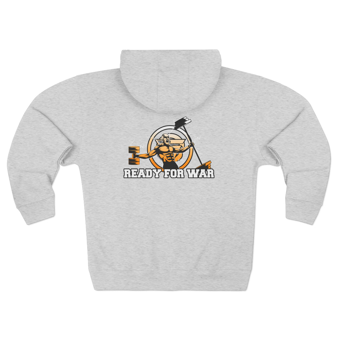 SPARTAN LIFT WHITE ORANGE FADE /READY FOR WAR ZIP UP