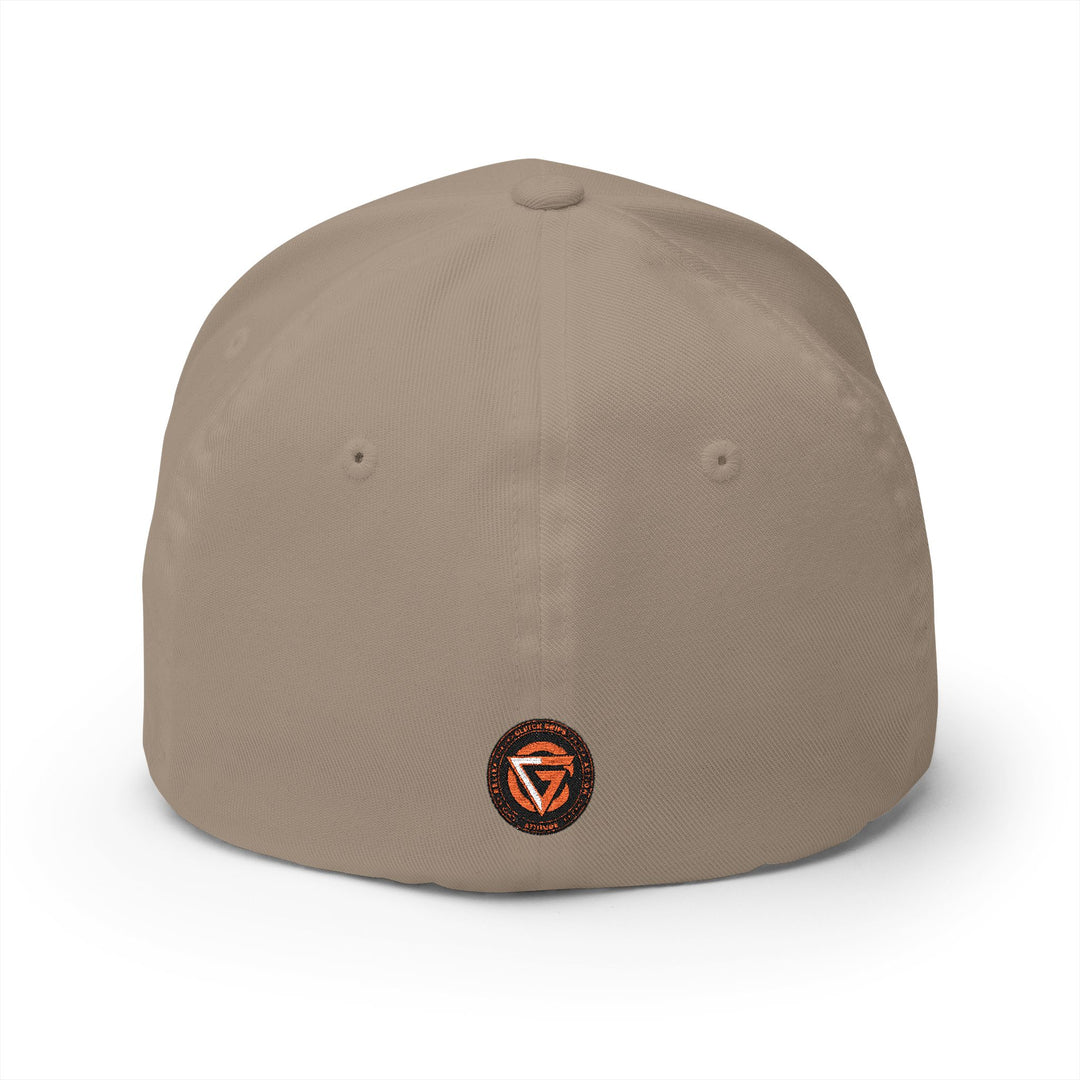 CG FINAL BOSS RED BLACK LOGO /FLAG /STAY SAVAGE Closed-Back Structured Cap (Embroidery)