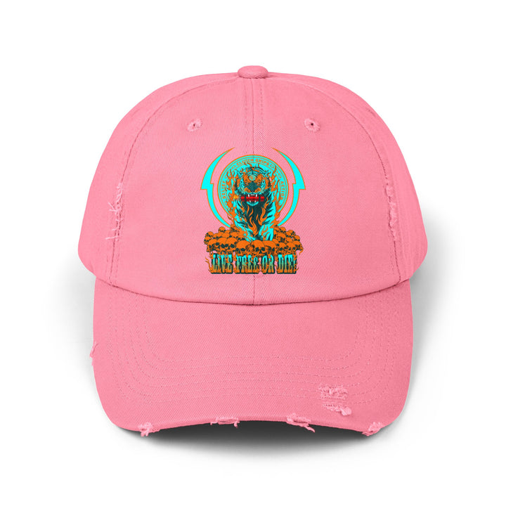 DYNAMITE TIGER MIAMI COLORS/LIVE FREE OR DIE CAP