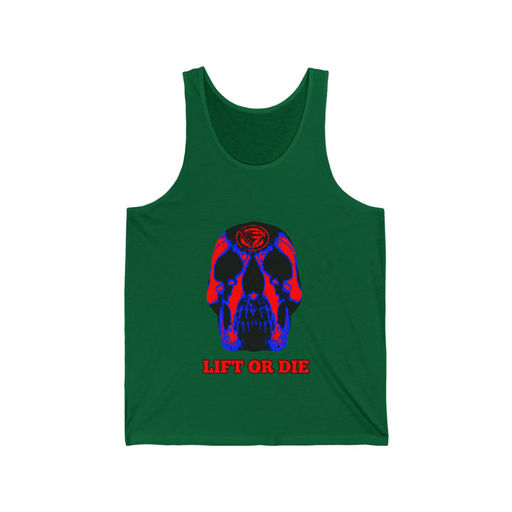 SKULLATOR TANK RED BLUE /LIFT OR DIE