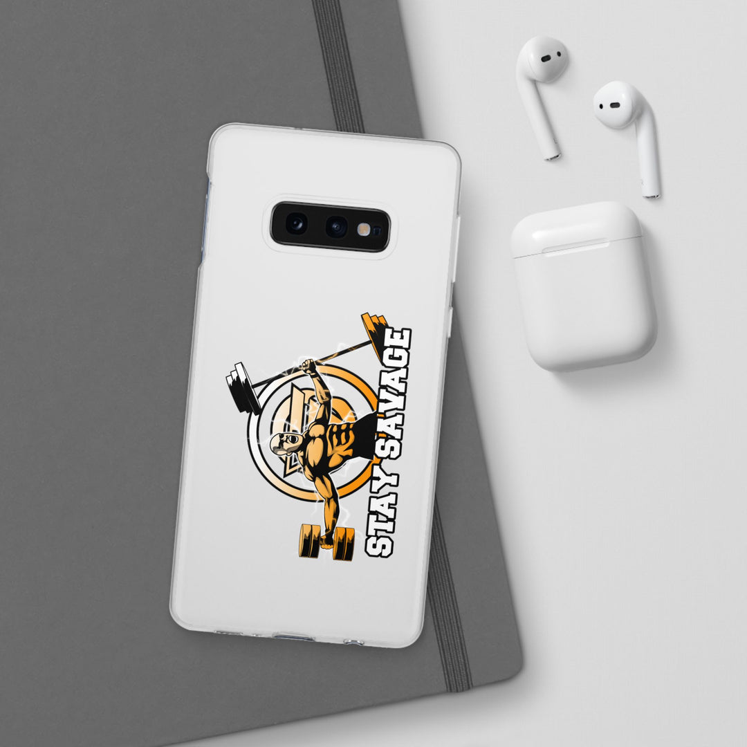 SPARTAN LIFT ORANGE WHITE PHONE CASE/STAY SAVAGE