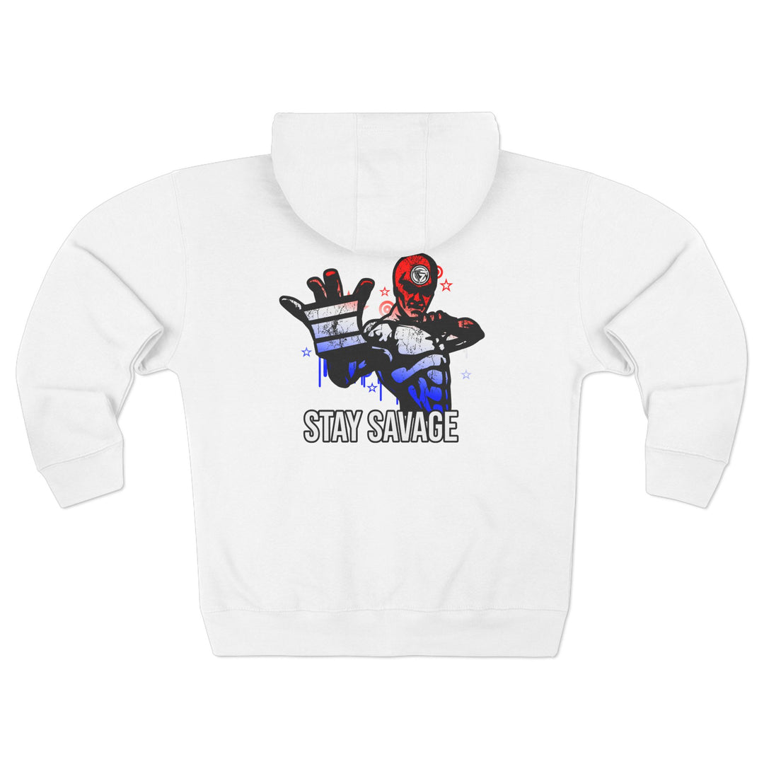 CG GRIP MASTER MAC RED WHITE BLUE FADE/STAY SAVAGE ZIP UP