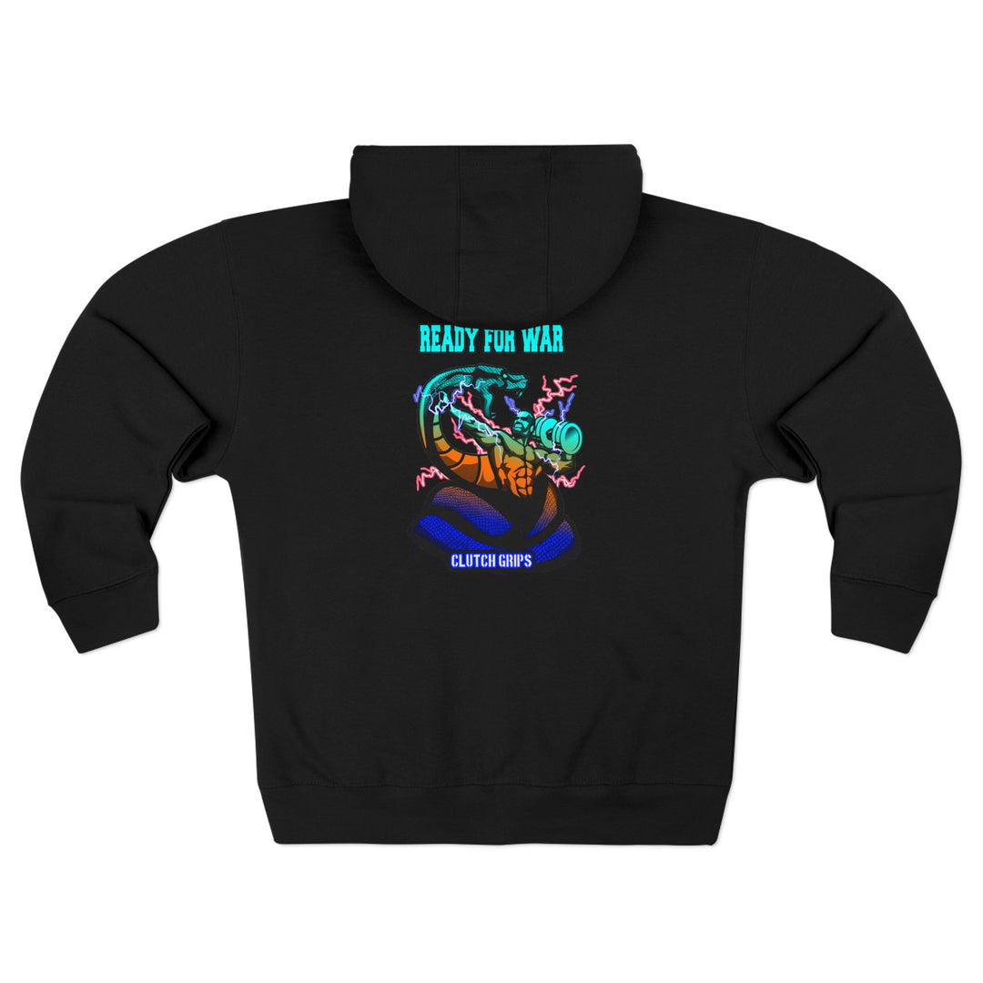 MAC VS SNAKE BLUE ORANGE AQUA / READY FOR WAR ZIP UP