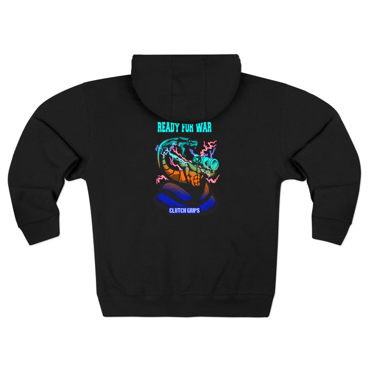 MAC VS SNAKE BLUE ORANGE AQUA / READY FOR WAR ZIP UP