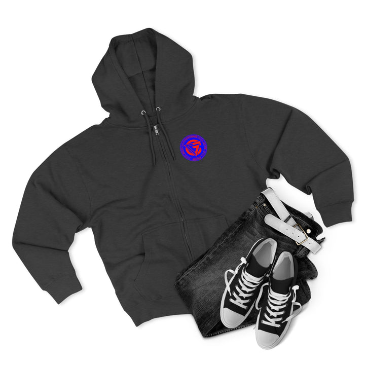MAC SNAP RED BLUE /LIFT OR DIE ZIP UP