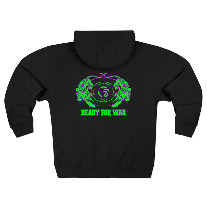CG TIGER VS TIGER PURPLE GREEN /READY FOR WAR ZIP UP