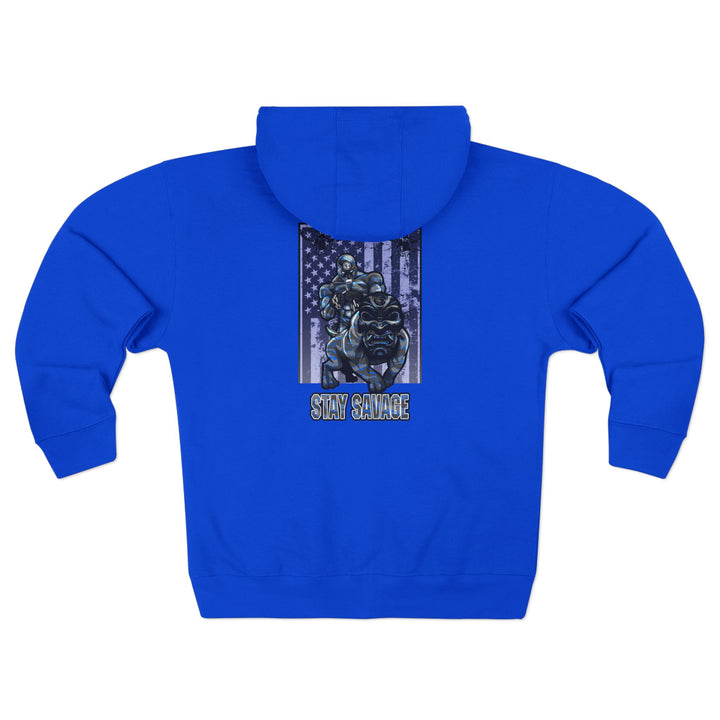 CG ANGRY DOG CAMO BLUE /STAY SAVAGE /ZIP UP
