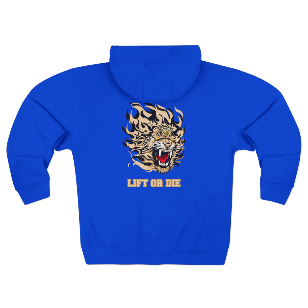 CG TIGER FLAME DESSERT SAND /LIFT OR DIE ZIP UP