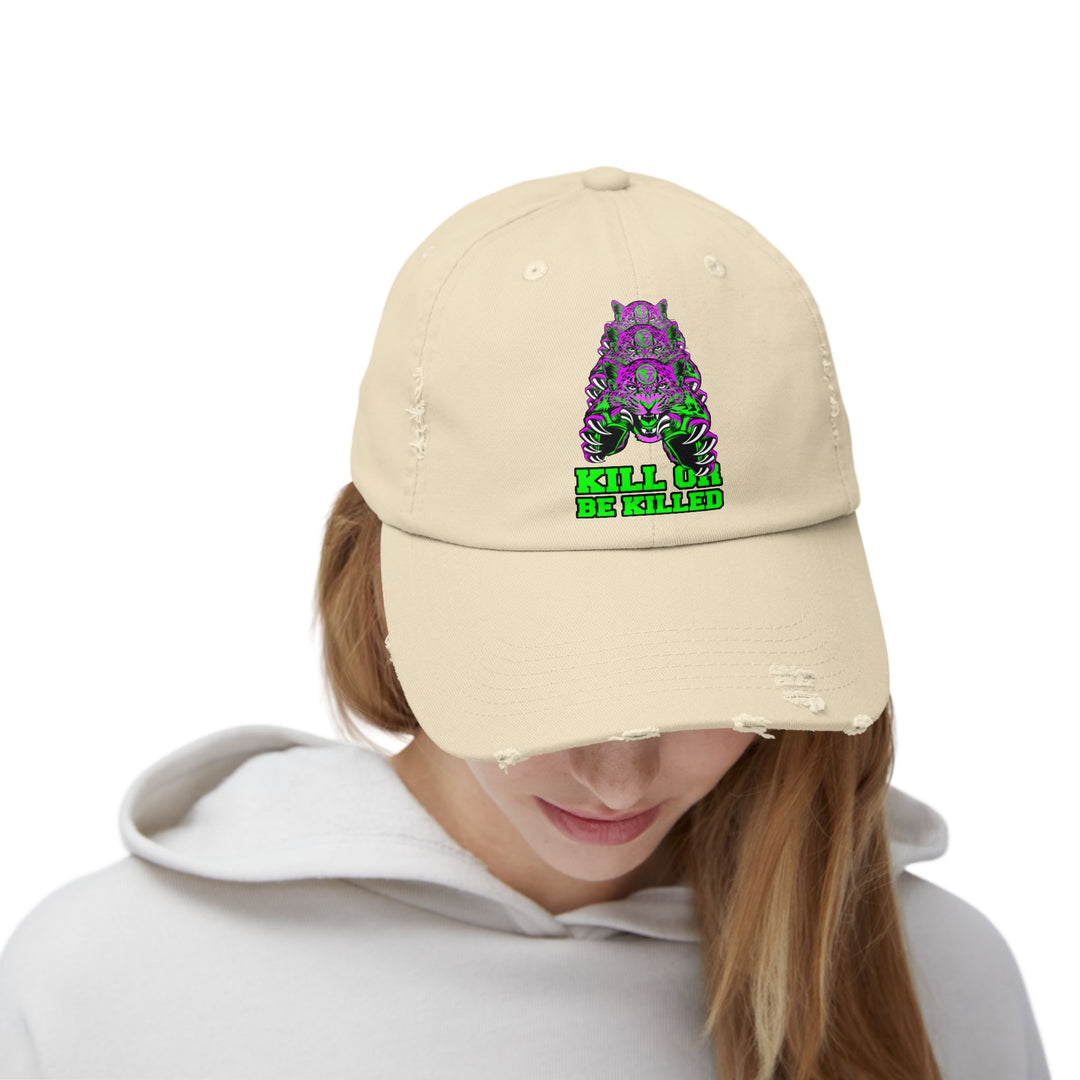 CG LEAPOARD PURPLE GREEN /KILL OR BE KILLED CAP