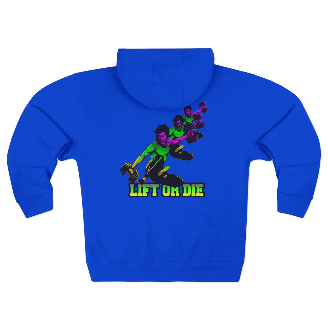 CG LIFT KICK YELLOW GREEN PURPLE FADE/LIFT OR DIE ZIP UP