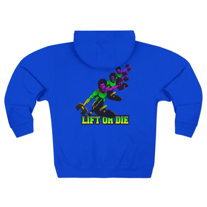 CG LIFT KICK YELLOW GREEN PURPLE FADE/LIFT OR DIE ZIP UP