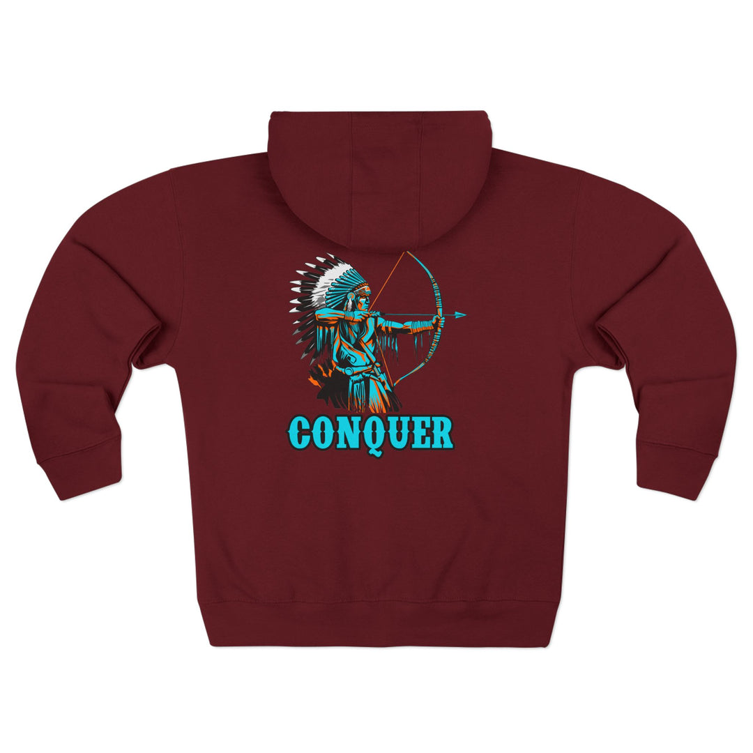 CG BIG MAC CHIEF AQUA ORANGE/CONQUER ZIP UP