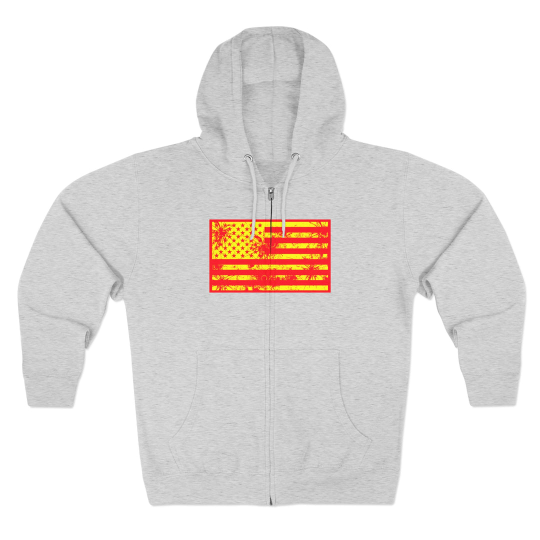 CG SGL SKULL BELL RED GOLD/READY FOR WAR ZIP UP