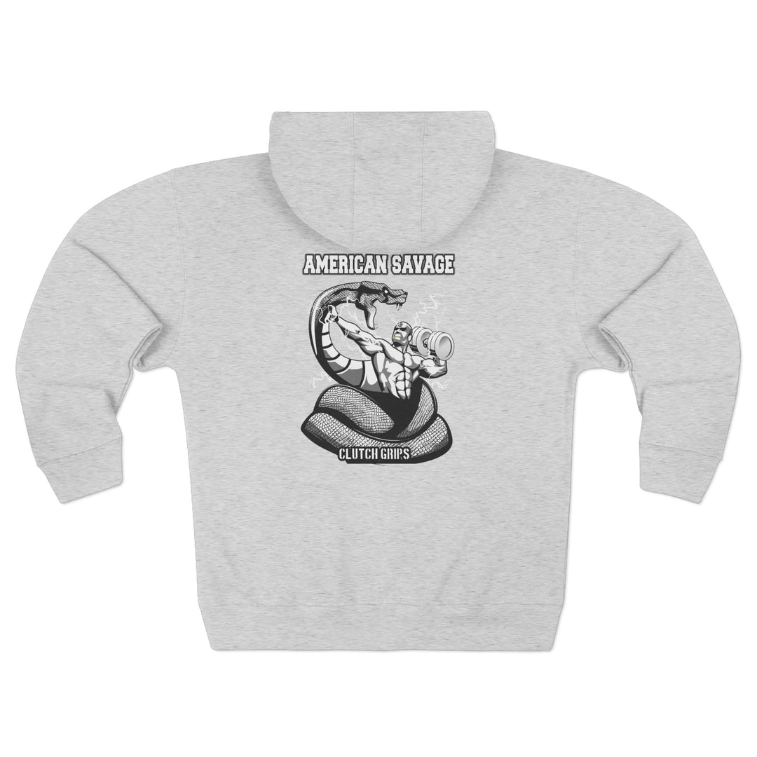 MACVS SNAKE BLACK WHITE /AMERICAN SAVAGE ZIP UP