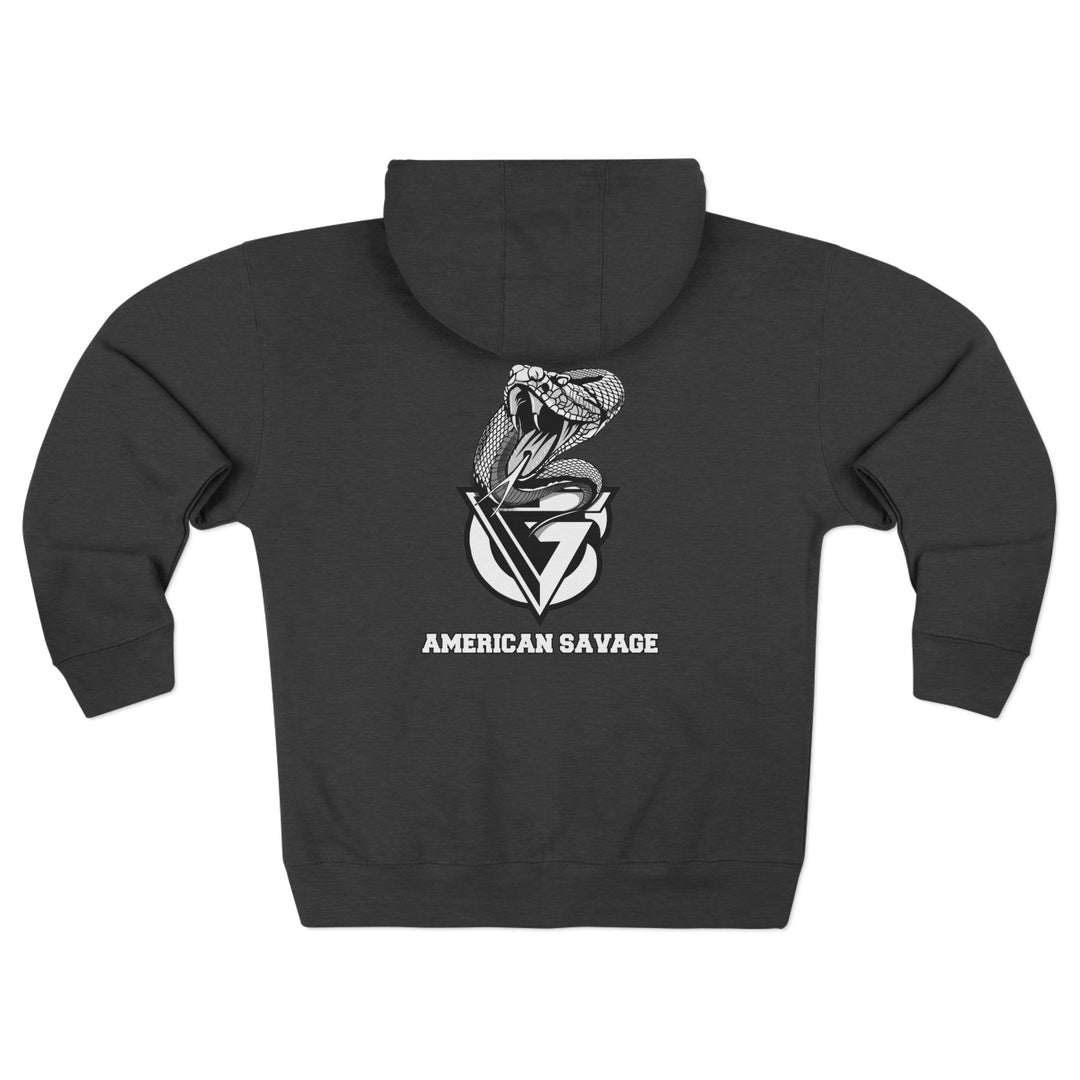 CG WICKED VIPER BLACK WHITE/AMERICAN SAVAGE ZIP UP