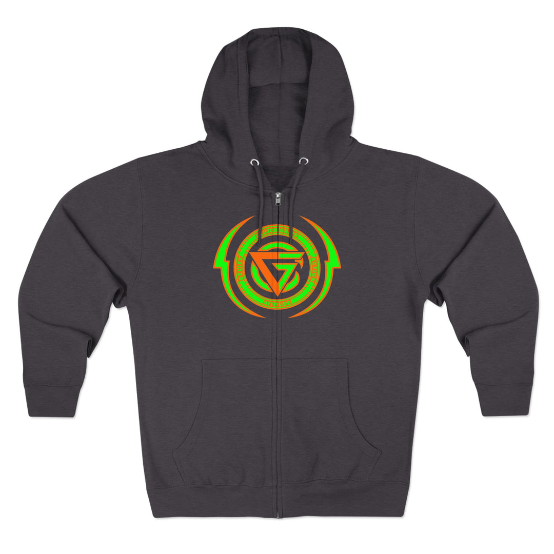 SPARTAN LIFT ORANGE GREEN  /LIFT HARDER ZIP UP