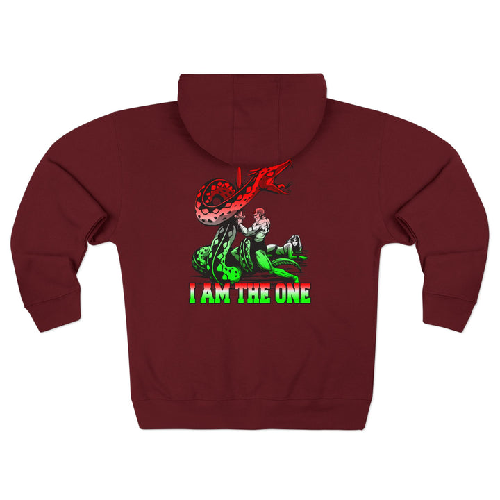 CG SERPENT SLAYER RED WHITE GREEN FADE /I AM THE ONE ZIP UP