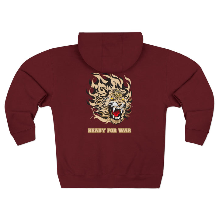 CG TIGER FLAME DESERT SAND /READY FOR WAR ZIP UP