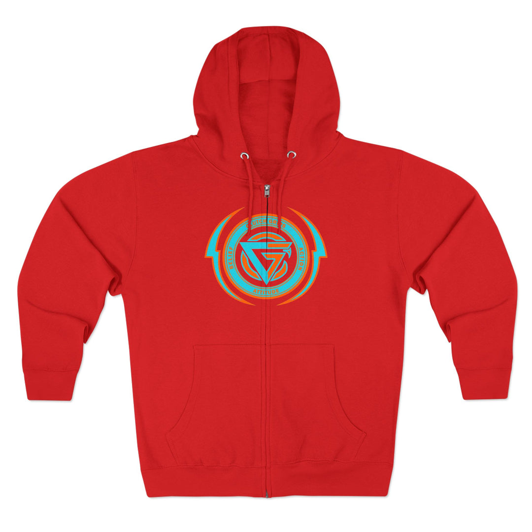 CG BIG MAC CHIEF AQUA ORANGE/READY FOR WAR ZIP UP