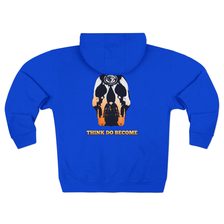 CG SKULL ORANGE WHITE FADE  /THINK DO BECOME ZIP UP