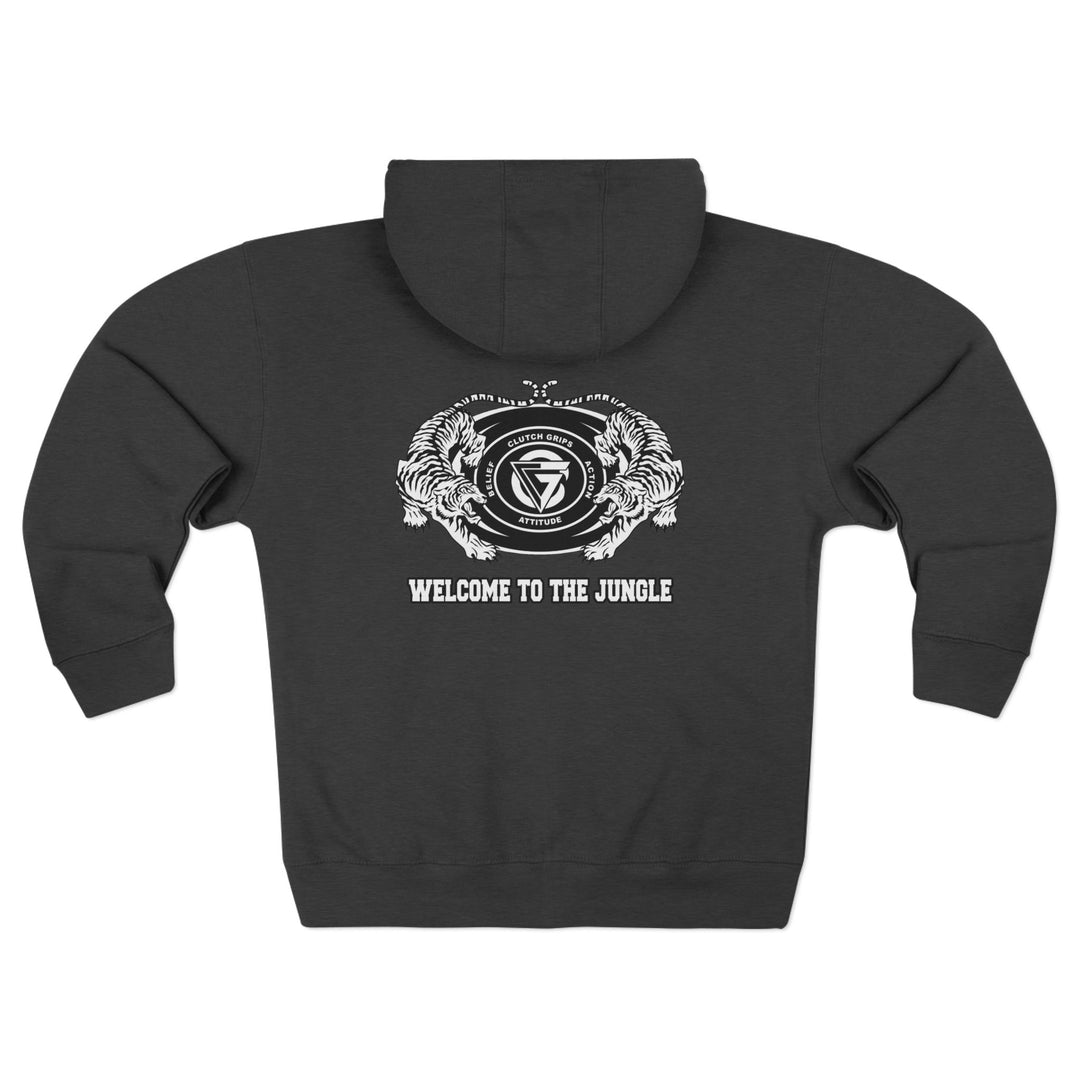 CG TIGER VS TIGER WHITE BLACK /WELCOME TO THE JUNGLE ZIP UP