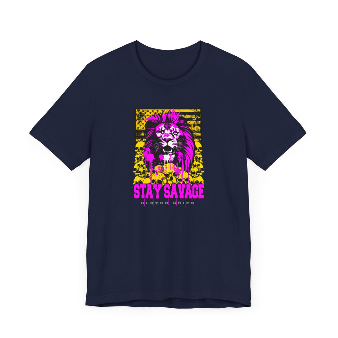 LION HEART FREEDOM TEE PURPLE GOLD /STAY SAVAGE