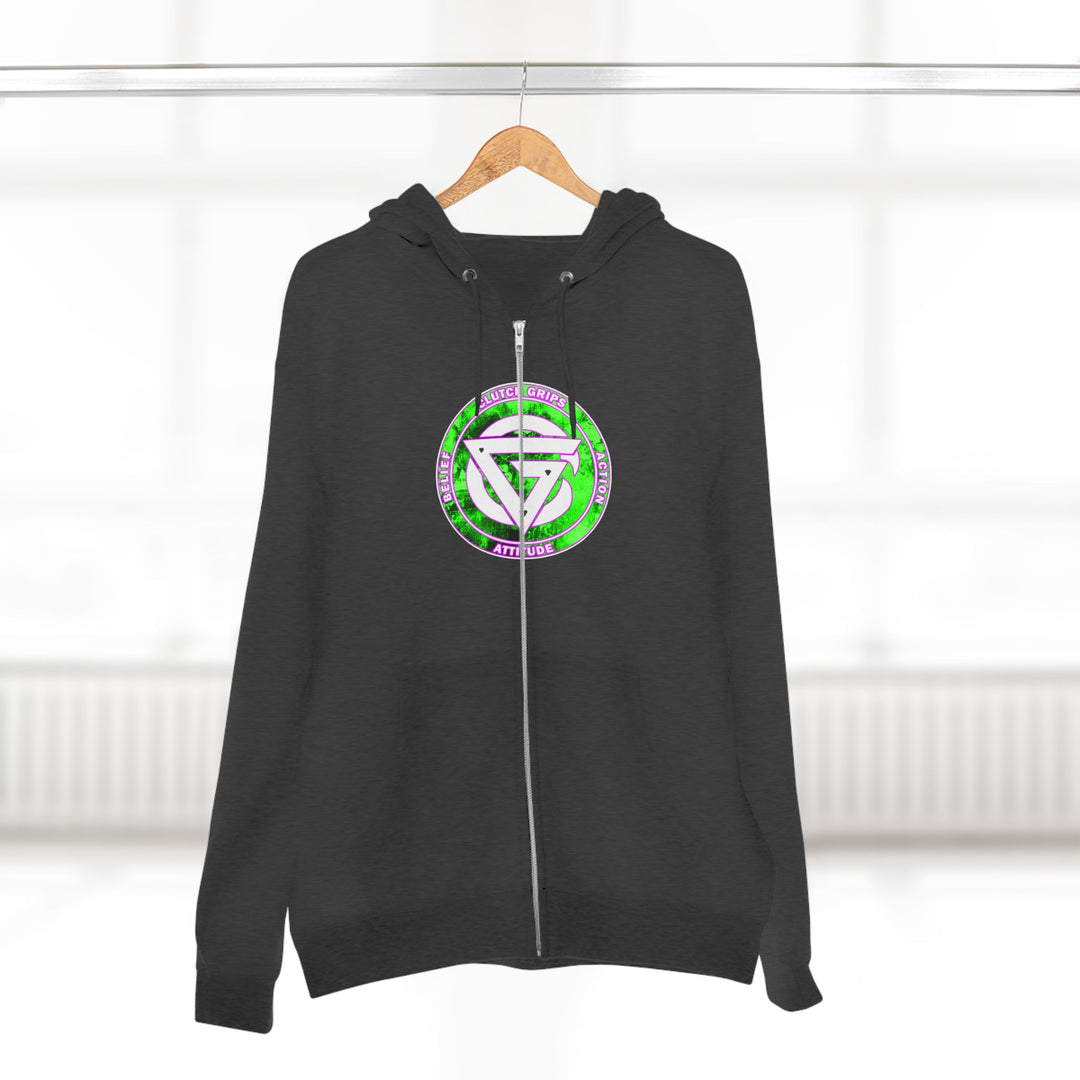 LIONHEART GREEN PINKISH PURPLE/STAY SAVAGE ZIP UP
