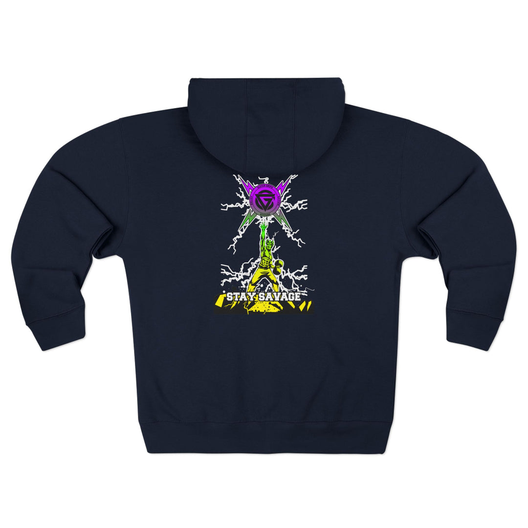 CG LIGHTNING KING YELLOW GREEN PURPLE /STAY SAVAGE ZIP UP