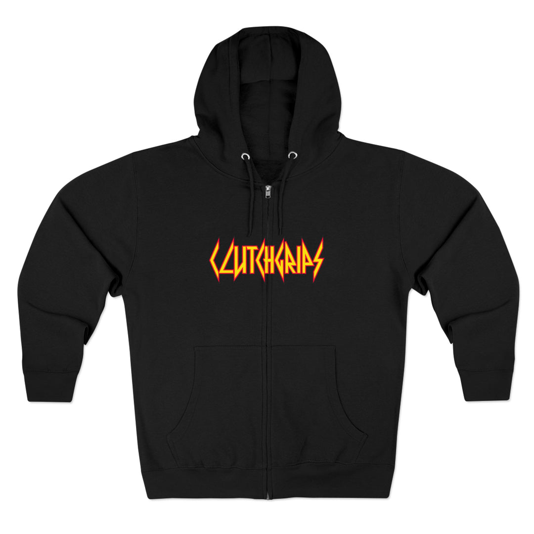 CG SGL SKULL BELL RED GOLD /LIFT OR DIE ZIP UP